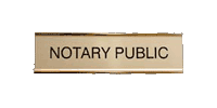 Notary Desk Sign