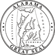 Alabama State Stamp