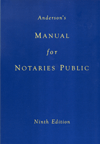 ANDERSONS MANUAL FOR NOTARIES PUBLIC