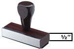 Traditional Wood Handle Stamp 1/2 x 1 1/2 